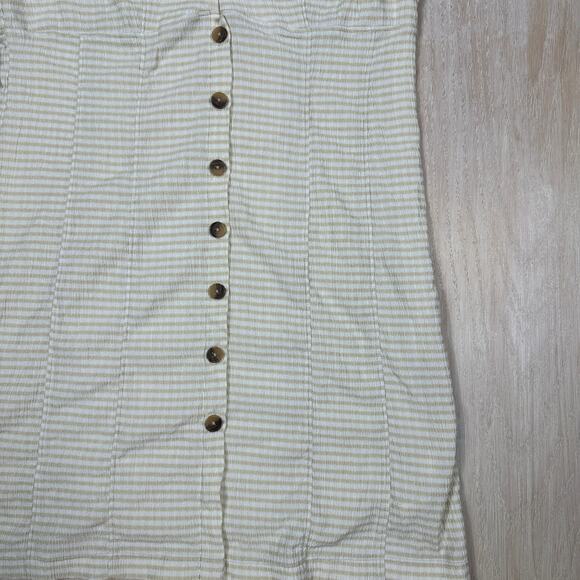 Urban Outfitters Stella Bodycon Mini Summer Casual Button Down Shirt Dress Large - Picture 3 of 16